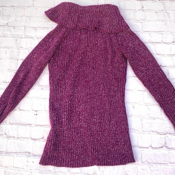 Style & Co. Petite Turtleneck Sweater Metallic size Small - Picture 4 of 6